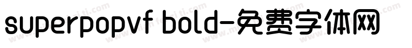 superpopvf bold字体转换